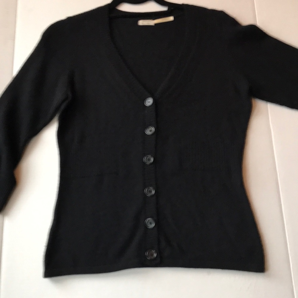 Black cashmere cardigan,